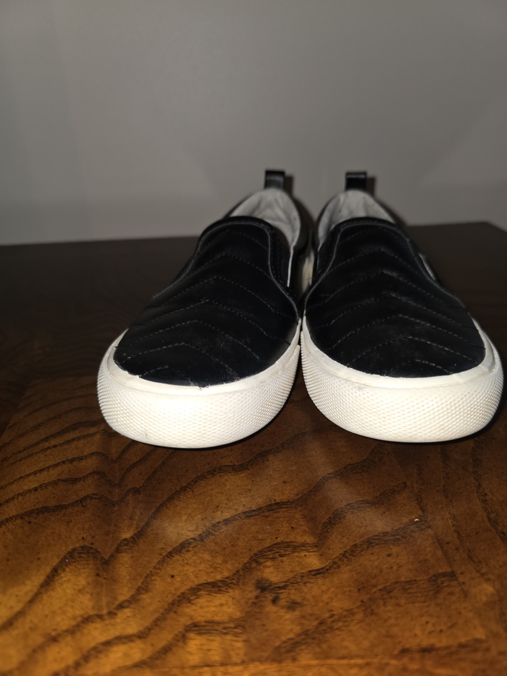 Cat & Jack Black and White Slip-On Kids Sneakers